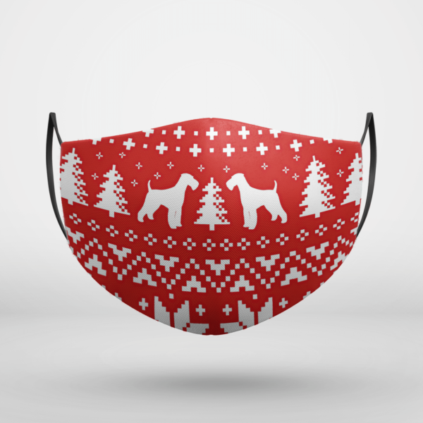 Airedale Terrier Ugly Christmas Face Mask