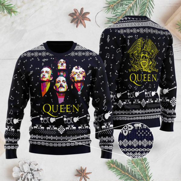 Queen Band 3D Printed Ugly Christmas Sweater