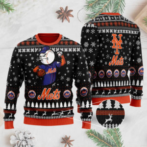 New York Mets Ugly Christmas Sweater 3D