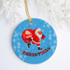 Merry Christmas Santa With Toilet Paper Christmas Ornament