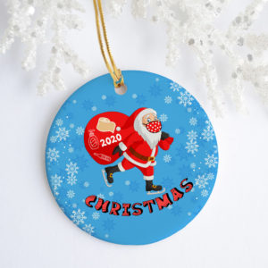 Merry Christmas Santa Claus Snowflakes Toilet Paper 2020 Keepsake Christmas Ornament