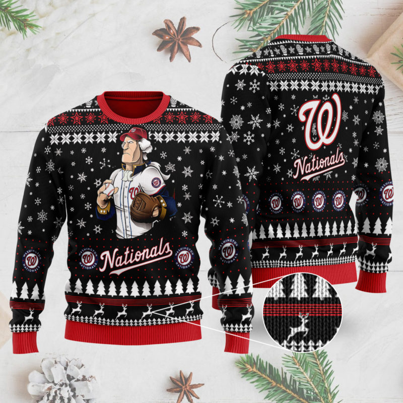 Washington Nationals 3D Ugly Christmas Sweater