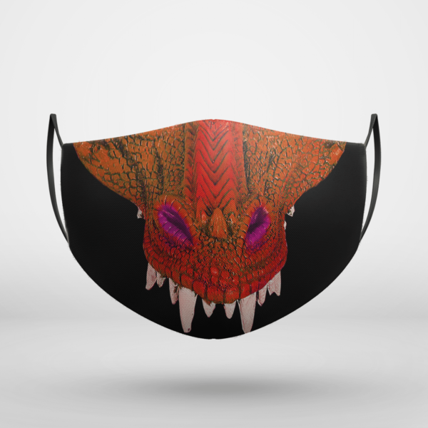 Red Dragon Halloween Face Mask