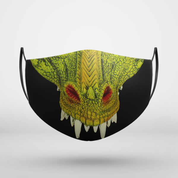 Green Dragon Halloween Face Mask