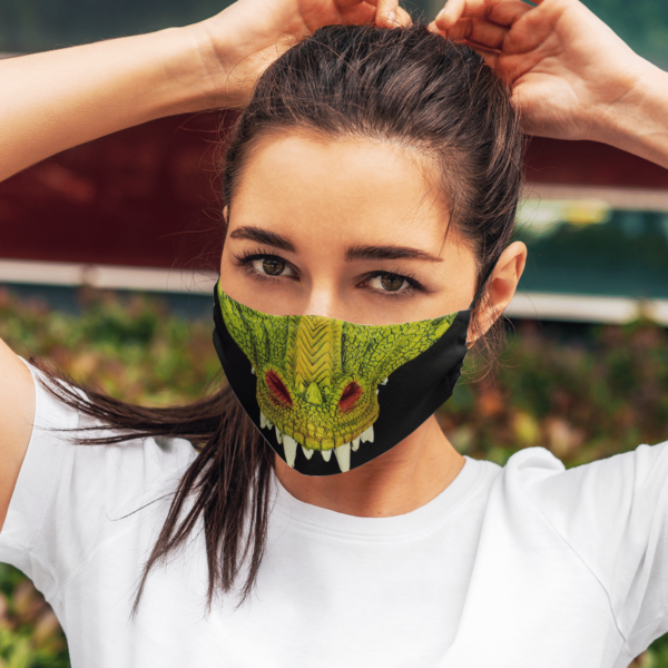 Green Dragon Halloween Face Mask