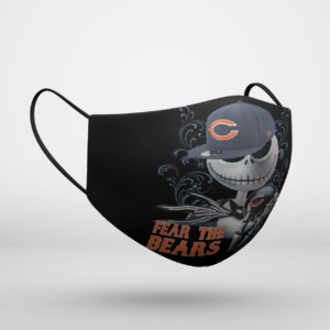 Fear The Chicago Bears Jack Skellington NFL Halloween Face Mask
