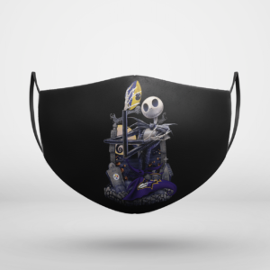 Baltimore Ravens Jack Skellington Halloween Face Mask