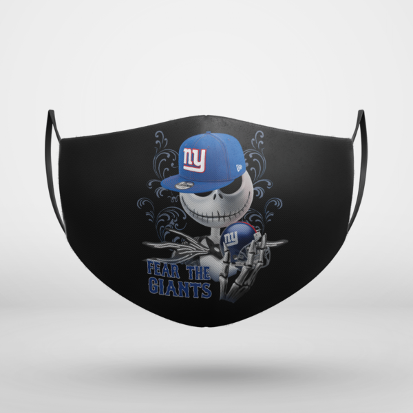 Fear The New York Giants Jack Skellington NFL Halloween Face Mask
