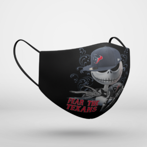 Fear The Houston Texans Jack Skellington NFL Halloween Face Mask