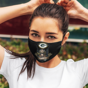Green Bay Packers Jack Skellington This Is Halloween NFL Face Mask