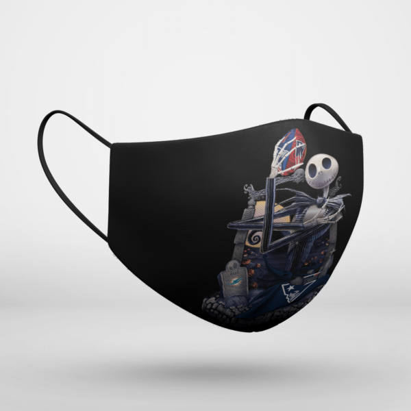 New England Patriots Jack Skellington Halloween Face Mask