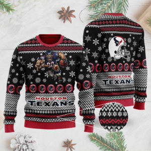 Houston Texans Ugly Christmas Sweater 3D