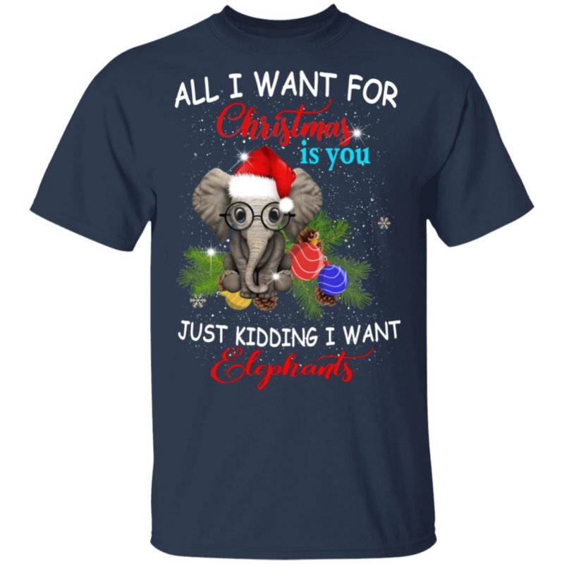 All I Want For Christmas Elephants Ugly Christmas Sweater