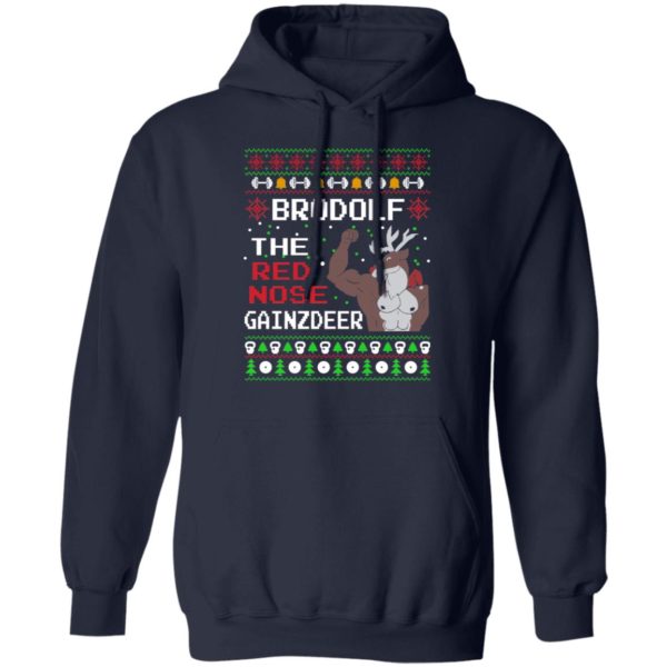 Brodolf The Red Nose Gainzdeer Ugly Christmas Sweater