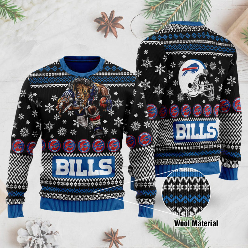 Buffalo Bills 3D Printed Ugly Christmas Sweater