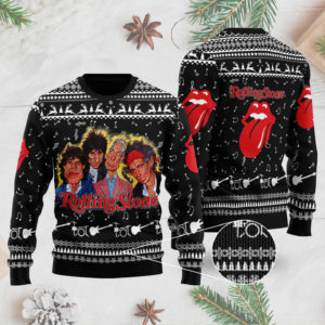 The Rolling Stones Band 3D Printed Ugly Christmas Sweater