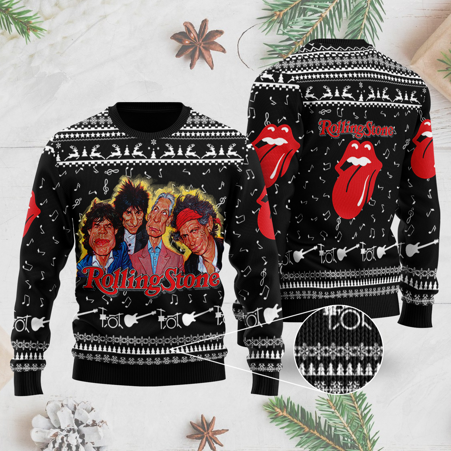 Rush Band Unisex Ugly 3D Sweater, Friends Christmas Sweater - teejeep