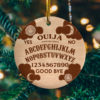 Oh Quaran-tree Funny Christmas Quarantine 2020 Circle Ornament Keepsake Ornament