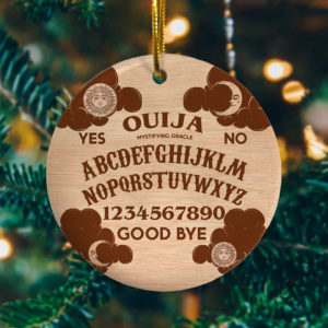 Ouija Spirit Board Christmas Ornament Keepsake Decorative Ornament – Funny Holiday Gift