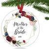 First Christmas2020 Just Married Wedding Car Christmas Newlywed Ornament