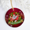 Merry And Masked Christmas 2020 Funny Santa Claus Wearing Mask Keepsake Christmas Ornament