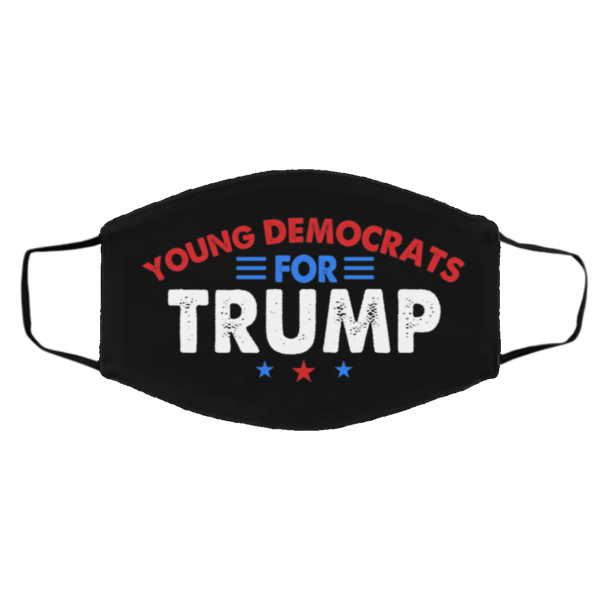 Young Democrat for Trump – Vote Trump 2020 Face Mask