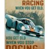 Racing Formula 1 I Drive To Feel Strong Vintage Poster, Canvas