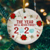Christmas 2020 The Year Well Never Forget Covid Christmas Ornament
