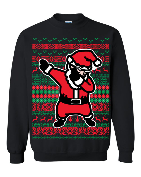 Dancing Dab Dabbing Santa Ugly Christmas Sweater