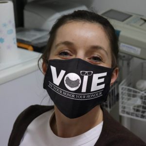 RBG Vote In Your Honor Your Honour Face Mask
