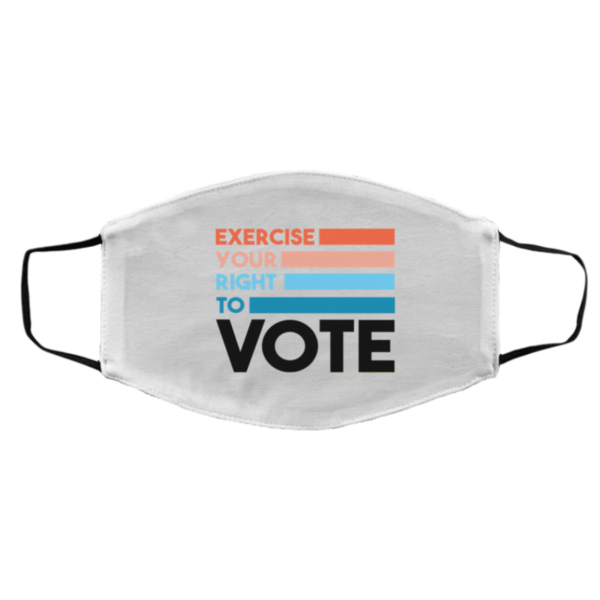 Exercise Your Right To Vote Retro Style Face Mask