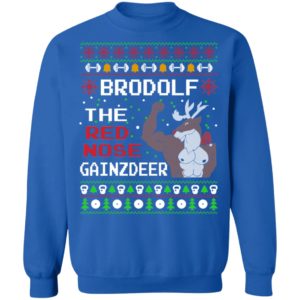 Brodolf The Red Nose Gainzdeer Ugly Christmas Sweater