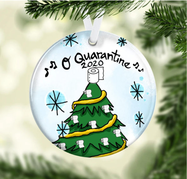 Quarantine 2020 Toilet Paper Christmas Ornament – Funny Holiday Gift