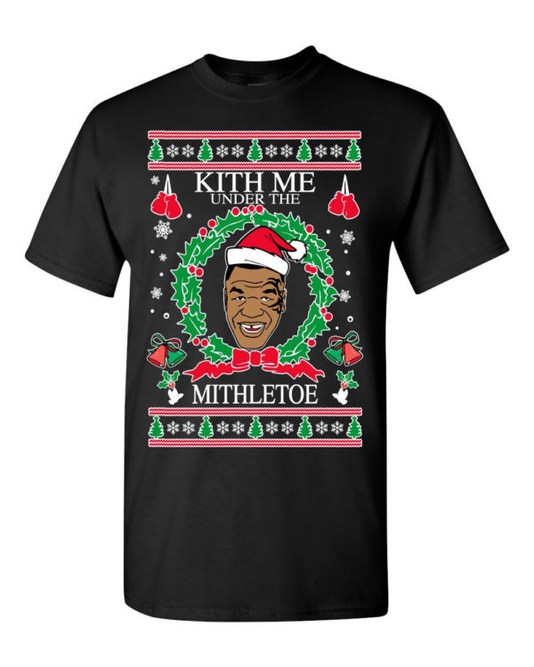 Mike Tyson Kith Me Under The Mithletoe Ugly Christmas Sweater