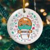 Quarantine Gingerbread Christmas 2020 TP Decorative Christmas Ornament – Funny Holiday Gift