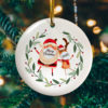Santa Dabbing Wearing Mask Quarantine Decorative Christmas Ornament – Funny Holiday Gift