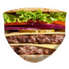 Hamburger Cheeseburger Pattern Face Mask