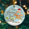 Merry Christmas To The Best Effin Aunt Gingerbread Decorative Christmas Ornament – Funny Holiday Gift