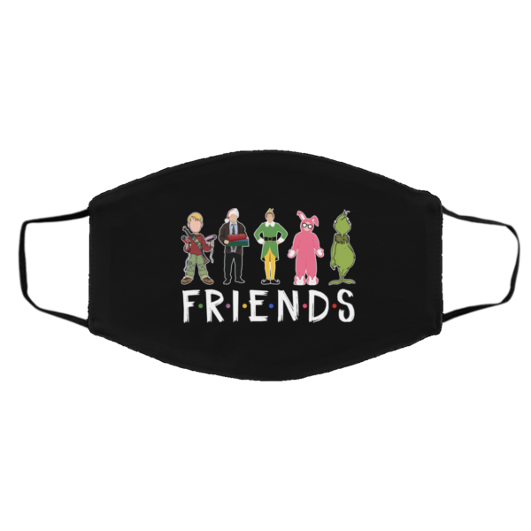 Christmas Movie Characters Friends Face Mask