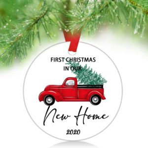 Christmas in Our New Home Ornaments 2020 Couple Married Wedding Decoration