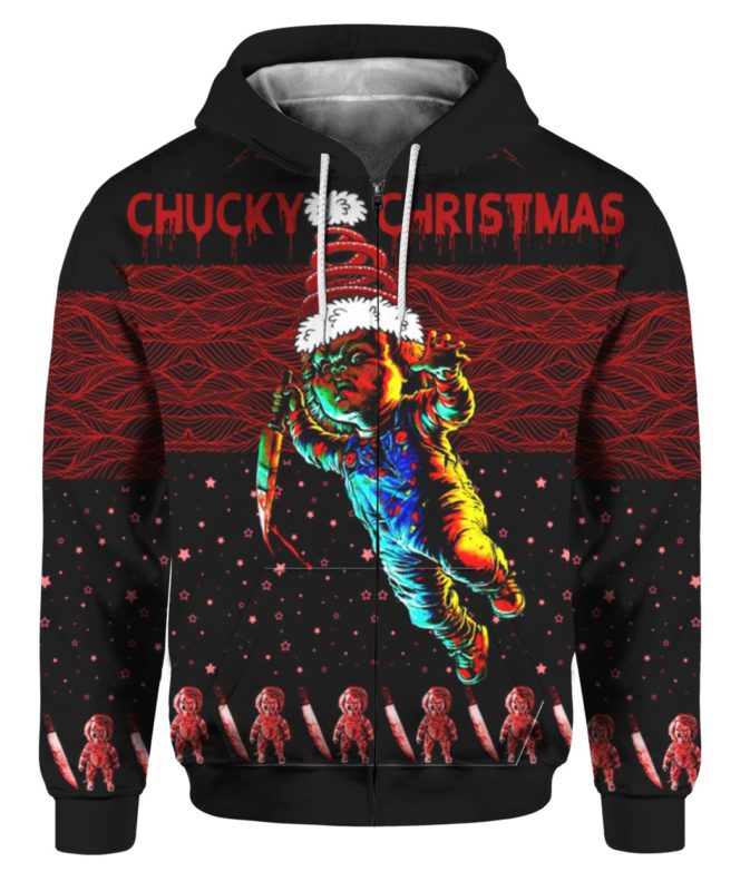 Chucky Christmas 3D Ugly Christmas Sweater Hoodie