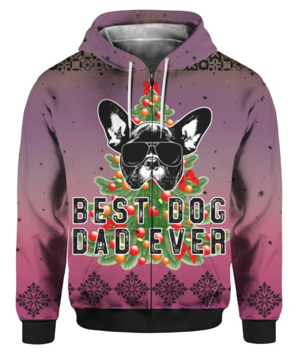 Best Dog Dad Ever 3D Ugly Christmas Sweater Hoodie