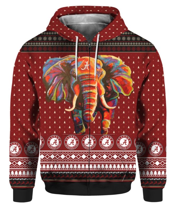 Alabama Crimson Tide Football Christmas 3D Ugly Sweater Hoodie