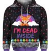 Sloth I’m Dead Inside 3D Ugly Christmas Sweater Hoodie