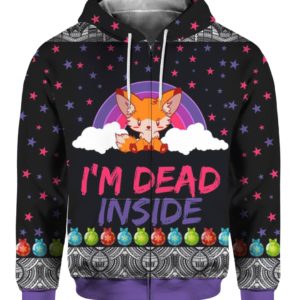 Pig I’m Dead Inside 3D Ugly Christmas Sweater Hoodie