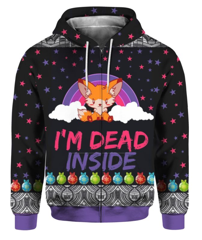 Pig I’m Dead Inside 3D Ugly Christmas Sweater Hoodie