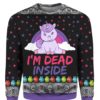 Unicorn I'm Dead Inside 3D Ugly Christmas Sweater Hoodie