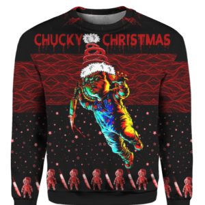 Chucky Christmas 3D Ugly Christmas Sweater Hoodie