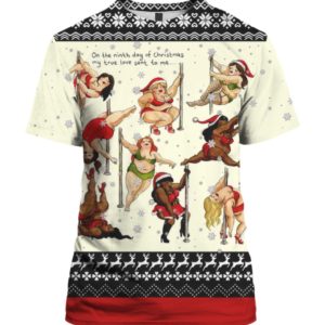 Nine Ladies Dancing Sexy 3D Ugly Christmas Sweater Hoodie