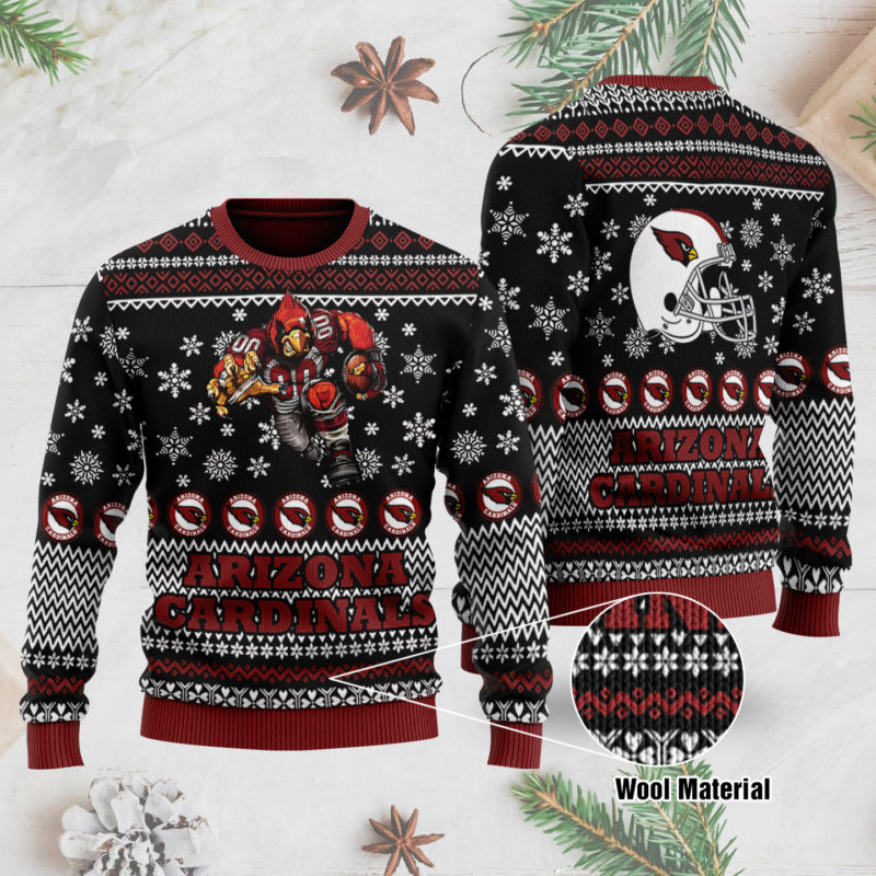 Arizona Cardinals 3D Printed Ugly Christmas Sweater